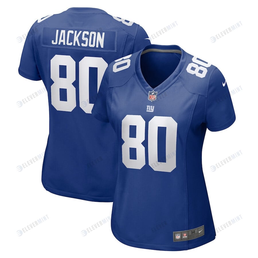 Tyree Jackson 80 New York Giants Women Team Game Jersey - Royal