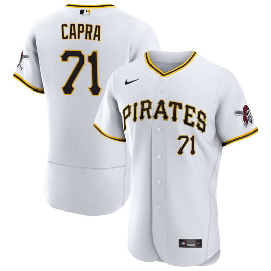 Vinny Capra Pittsburgh Pirates Nike Home Authentic Jersey - White