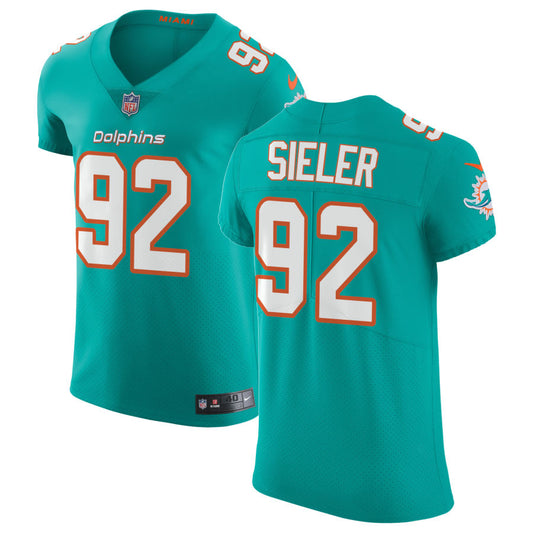 Zach Sieler Miami Dolphins Nike Vapor Untouchable Elite Jersey - Aqua