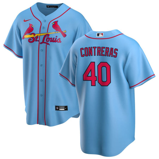 Willson Contreras St. Louis Cardinals Nike Alternate Replica Jersey - Light Blue