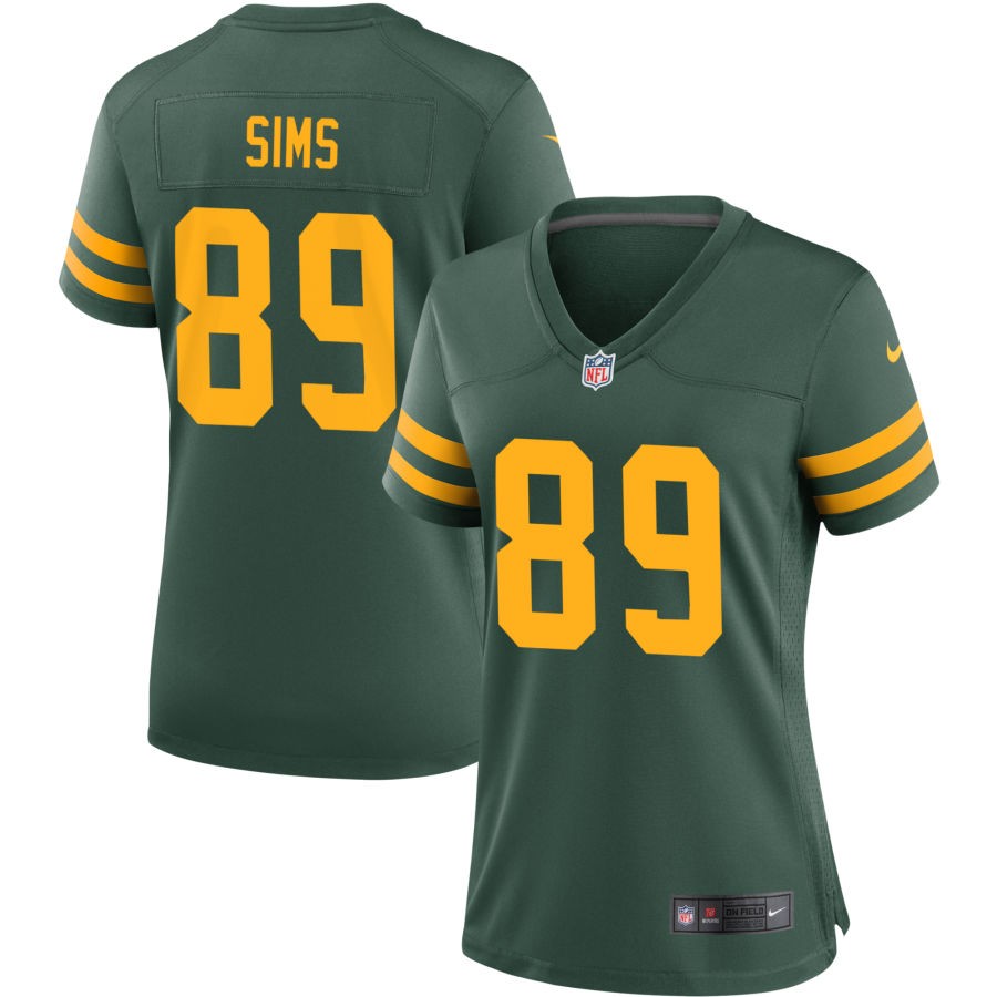 Ben Sims Green Bay Packers Nike Women's Alternate Jersey - Green