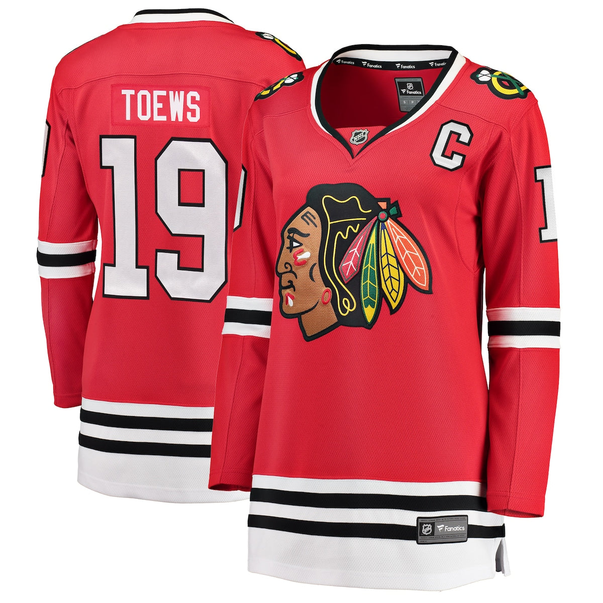 Women's Jonathan Toews Fanatics Blackhawks Home Premier Breakaway Jersey - Red