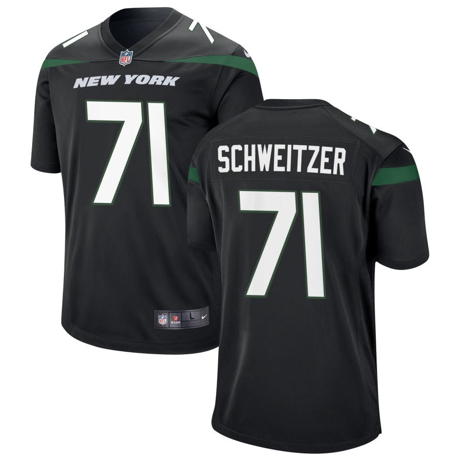 Wes Schweitzer New York Jets Nike Youth Game Jersey - Black