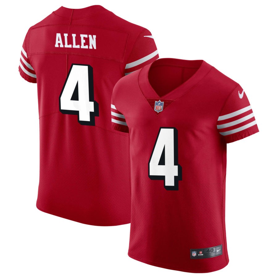 Brandon Allen San Francisco 49ers Nike Alternate Vapor Elite Jersey - Scarlet