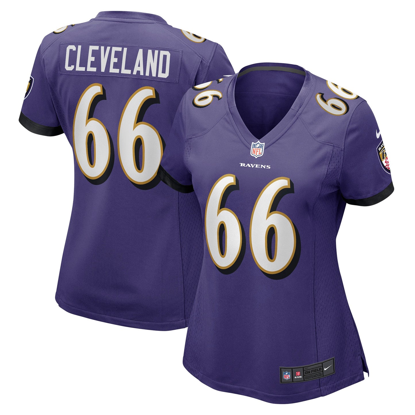 Ben Cleveland Baltimore Ravens Nike Women's Game Jersey - Purple