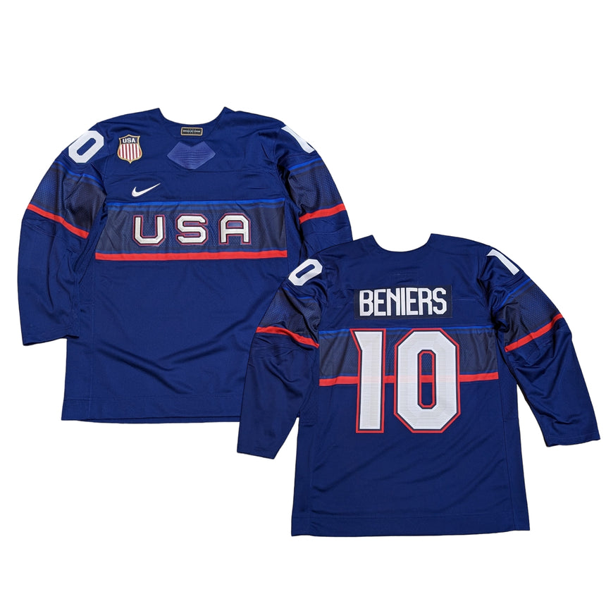 USA Hockey 2018 Navy Blue Olympic Replica Jersey