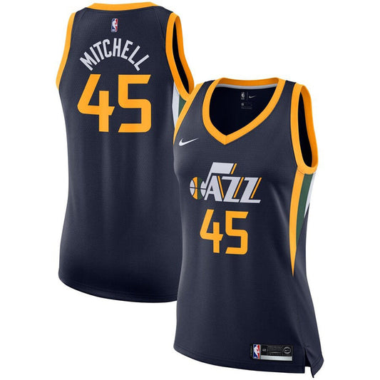 Women's Utah Jazz Donovan Mitchell Icon Edition Jersey - Navy